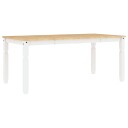  Spisebord Corona hvit 180x90x75 cm heltre furu 4005722