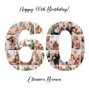 60th Birthday Photo Collage Personal Plakat Plakat / 30x30cm