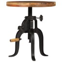  Sidebord 45x(45-62) cm gjenvunnet heltre og støpejern 247588