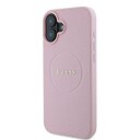 Guess Guess Guhmp16mpghsmmp Iphone 16 Plus 6.7" Różowy/Pink Hardcase Grained Ring Magsafe