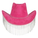 Fiestas Guirca Cowboyhatt Rosa med Strass One size 23055