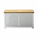 Cinas Classic Opbevaringsbenk m/låg - Hvit/teak 1713626-01-0 1713627-02-0
