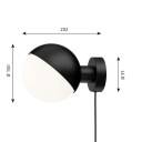 Louis Poulsen VL Studio Vegglampe Ø150 Black