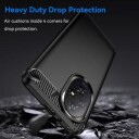 Honor 200 Pro Børstet TPU Deksel Karbonfiber Svart
