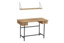 Mirric Skrivebord 60x120 cm   Eik/Sort