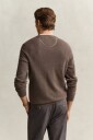 Gant Waffle Knit Sweater   Brown   XL