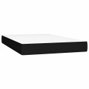 vidaXL Pocket Spring Sengemadrass Medium Svart 120x200x20 cm Stoff
