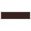 vidaXL Uttrekkbar sidemarkise 600x160 cm brun