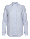 Polo Ralph Lauren Classic Fit Linen Shirt   Blue   XL