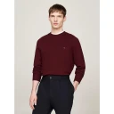 Tommy Hilfiger Lambswool Crew Neck   BURGUNDY HEATHER   XL