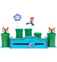Super Mario Lekesett - 22 cm - Vidundervarp Pipe - Super Mario - OneSize - Leketøy Blå Grønn