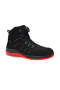 Shoes Elten Maddox Boa Mid Esd S3 Src, Black/Red 42
