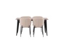 Venture Home Tempe Matgruppe 140 cm Rektangulær med 4 Modesto stoler Beige