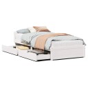  Sengeramme uten madrass hvit 90x190 cm heltre furu