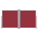 vidaXL Uttrekkbar sidemarkise 160x600 cm rød