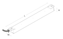 Sg Armaturen As Wave 900 takarmatur 31W 3000K IP44 IK06 - Hvit