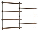Moebe wall shelving ws.115.2.B R?kt eik-svart