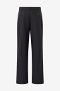 Gina Tricot   Bukser Wide pleated trousers   Svart
