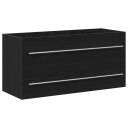 Vidaxl Badeservantskap svart eik 100x38,5x48 cm konstruert tre 862538