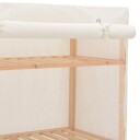  Garderobeskap hvit 79x40x170 cm stoff