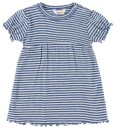 Joha Kjole Ull/Silke Rib Blå/Stripete Joha 70 Kjole Hvit