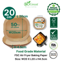 BIOGREEN God Deal Airfryerpapir 20x20cm, 200stk