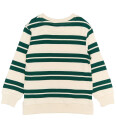 THE NEW Siblings Deep Teal Striped Robbie Strikk Collegegenser 92