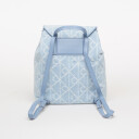 Calvin Klein Emblem Aop Denim Backpack   Blue   ONE SIZE