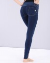 Freddy WR.UP® Skinny Mid Waist Jeans Blue w/ yellow stitch L