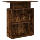  Resepsjonspult røkt eik 100x40x104 cm konstruert tre