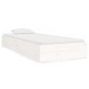 vidaXL Sengeramme hvit heltre 75x190 cm 2FT6 Small Single