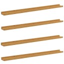  Vegghylle med hylle 4 pcs Beige 100 x 9 x 3 cm Konstruert tre