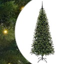  Kunstig juletre med 300 LED med stativ grønn 180 cm PE og PVC