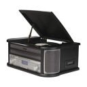 Denver Retro Musikksenter DAB+ med Platespiller og USB Svart