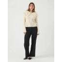 YAS Y.a.s Dame Strikkevarer Beige M
