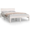 vidaXL Sengeramme hvit heltre 120x190 cm 4FT Small Double