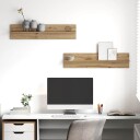 Vegghyller 2 pcs artisan eik 80 x 11.5 x 18 cm Konstruert tre