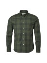 Chevalier Carlton Contemporary Fit Shirt Men Dark Forest Checked L L