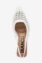 Bianco   Slingbackser Biamaralyn Weaved Faux Leather   Hvit