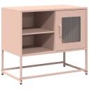 TV benk rosa 68x39x60,5 cm stål
