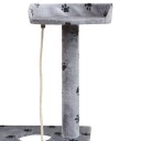 Vidaxl Kloretre Med Sisal Klorestang 150 cm Poteavtrykk Grå