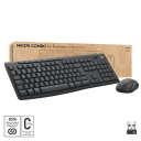 Logitech MK370 Trådløs Tastatur- og Mussett AZERTY Fransk Grafitt for Kontor