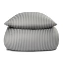 Borg Living Sengetøy - 200x200 cm - Jacquard vevd - Grå - 100% bomullsatin