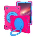 Samsung Galaxy Tab A8 10.5 (2021) Heavy Duty 360 Deksel med Håndrem Varm Rosa / Blå