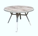 Palermo Utebord Rund Ø110 cm   Grå/Beige