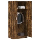 vidaXL Garderobe røkt eik 80x52x180 cm konstruert tre