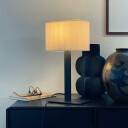 Dyberg Larsen Calix Bordlampe Natur/ Sort