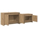 vidaXL TV skap 147 x 35 x 50 cm Artisan eik Konstruert tre