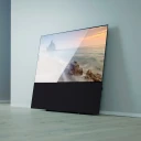 Canvas 75" Black Wood