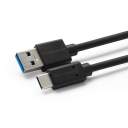 MicroConnect USB-C til USB-A 3.2 Gen 1 Kabel 1m 10 Gbit/s Svart